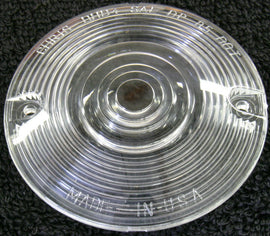 Chris Products clear turn signal lens for late FL models, showing the transparent lens with mounting edges.