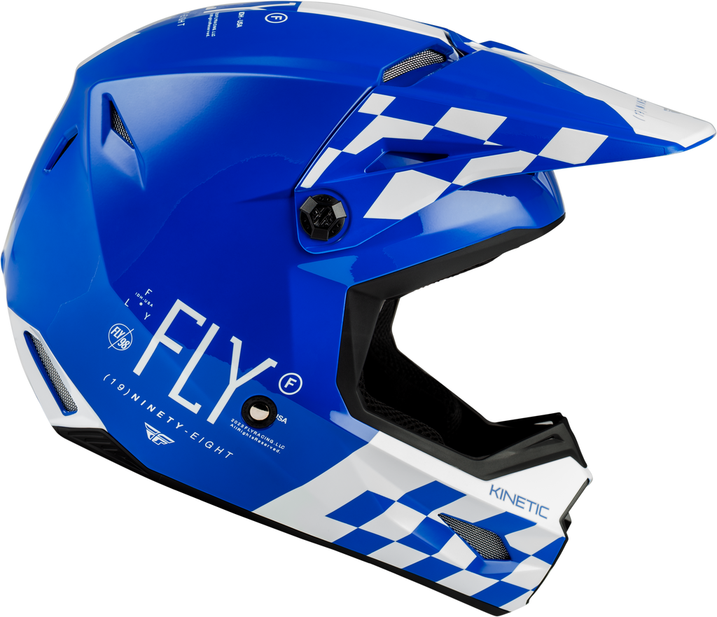 Kinetic Lite Rival Helmet Gloss Blue/White Xl