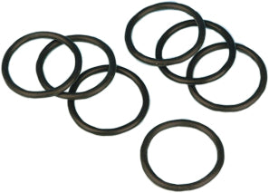 Set of four James Gasket oil dipstick O-rings for FXDB Dyna motorcycles, made of durable gasket seal material.