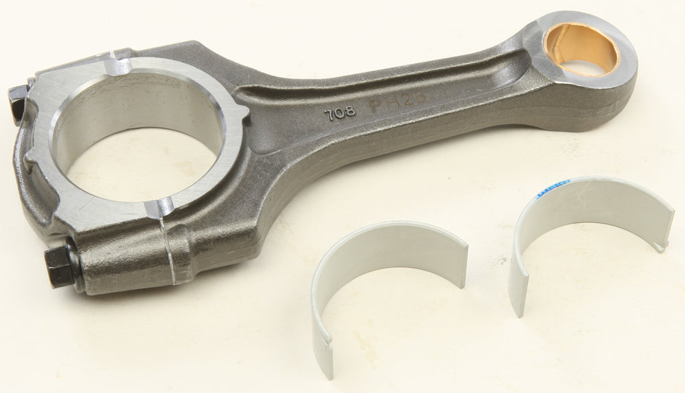 Hot Rods high performance engine connecting rod kit, showing metal rods with precision machining and branding details.