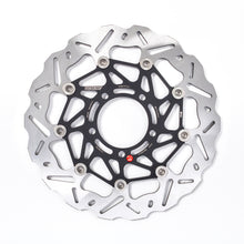 Load image into Gallery viewer, Braking SK2 directional rotor left side for brakes, showing detailed metal surface with ventilation holes and mounting areas.