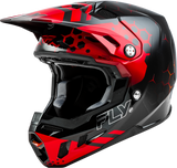 Fly Racing Youth Formula Cc Tektonic Helmet Black/Red/Orange Yl 73-4331YL