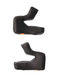 Alpine Star Sm7 Cheek Pad Set in black with 35mm thickness, showing four replacement cheek pads for motorcycle helmets.