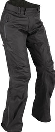 Fly Racing Women's Butane Overpants in black, size small, featuring durable motorcycle gear design and protective features.