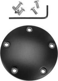 Satin black engine point cover for Twin Cam 99-17 motorcycles, designed by HardDrive, with product code 820-51904.