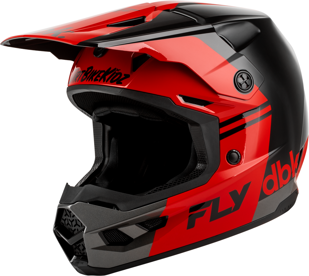 Kinetic Dbk Helmet Black/Red/Grey Lg