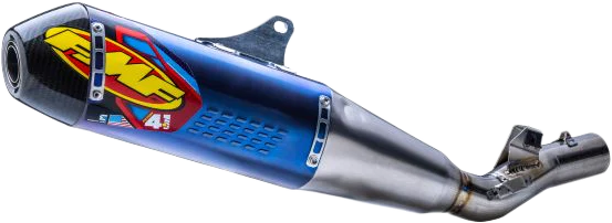 FMF Racing Ano Ti Factory 4.1 RCT Slip-On Exhaust with Car Cap for Honda 79-041611, showing the titanium finish and branding