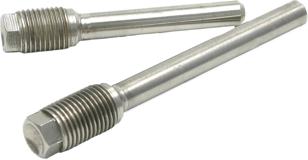 DRC stainless steel brake pin A-Type 37mm for motorcycle brakes, shown in a close-up image.
