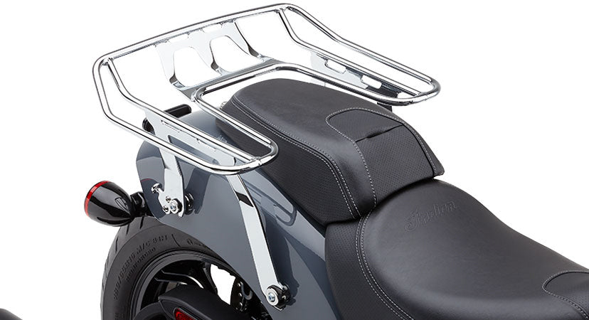 Cobra Detach Big-A wrap-around chrome body rack for 22-25 personnel, featuring sturdy design and polished chrome finish.