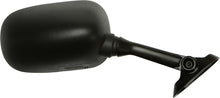 Load image into Gallery viewer, Emgo right motorcycle mirror for Suzuki models, showing reflective glass and black mounting arm on a neutral background.