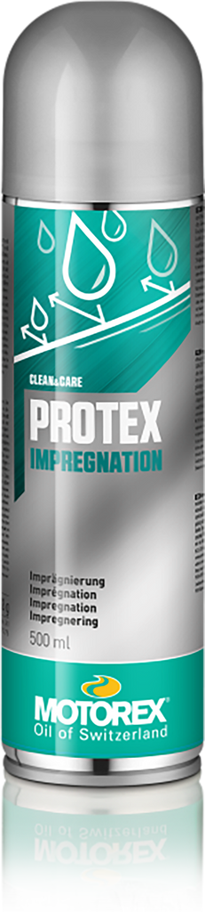 Motorex Protex Spray 500ml bottle, automotive chemical product with spray nozzle, in a retail package.