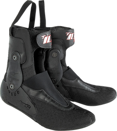 Alpine Star Inner Bootie Tech 10 size 09, with black and gray fabric, designed for motorcycle or sports gear comfort and support.