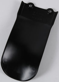 Acerbis black airbox mud flap for motorcycle, featuring durable plastic construction and brand logo detail.