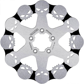 GALFER 11.5-inch solid skull-style stainless steel brake rotor for motorcycle braking systems.