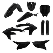Load image into Gallery viewer, Acerbis full plastic kit for Yamaha off-road motorcycle, black plastic body panels and fenders.