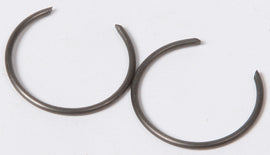 Vertex piston circlips for Vertex pistons, shown in a set of four, used in piston kits and components for engine assembly.