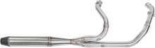 Load image into Gallery viewer, Sawicki Speed Shop Indian Chieftain mid-length brushed stainless steel exhaust pipe, detailed view of motorcycle exhaust system