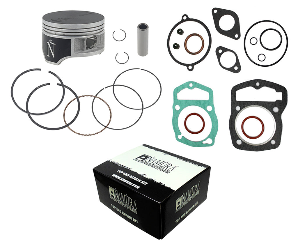 Namura Top End Kit for Honda 67cc/+1.50 piston components including piston and related parts, designed for engine upgrade.