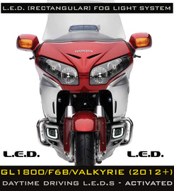 Pathfinder fog light kit with dynamic sequential LED lights for enhanced vehicle illumination.