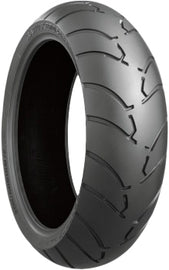 Bridgestone Battlax BT028-G rear motorcycle tire 200/50R18 radial tire with 76V load rating, mounted on wheel.