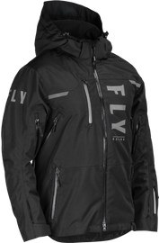 Fly Racing Carbon Jacket in black, XL size, featuring lightweight, durable riding gear with a sleek design.