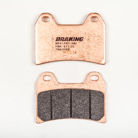 Braking Sintered Sport Brake Pad Set 31-784 from Braking, showing four durable brake pads with metal backing plates.