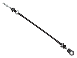 SP1 exhaust valve cable, hydraulic control line with polished finish, designed for engine control and maintenance.