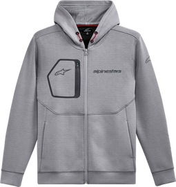Alpine Star Convex Tech Fleece in grey heather, size 2X, featuring a textured knit fabric and casual fit.