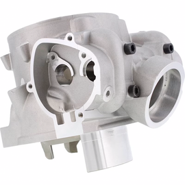 Cylinder Works 72mm standard bore engine cylinder showing the metal surface, cooling fins, and bore area for motorcycle or ATV engine.