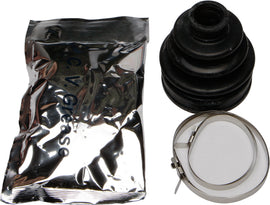 All Balls CV boot kit drive type with rubber boot, clamps, and grease for automotive CV joint repair.