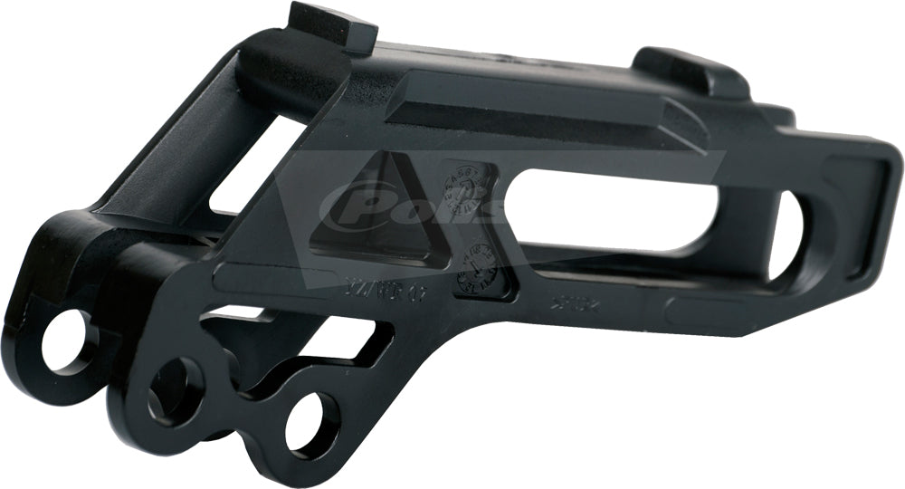 Polisport Plastics black chain guide for drive systems, model 64-0503, shown in close-up on a bike drivetrain.