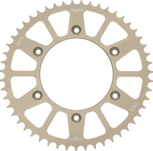 Load image into Gallery viewer, Sunstar 45-tooth aluminum rear sprocket for Suzuki and Yamaha motorcycles, featuring 520 chain compatibility and durable construction.