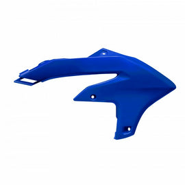 Polisport Plastics grey radiator scoops for Yamaha bikes, showing the body part with textured surface and mounting points.