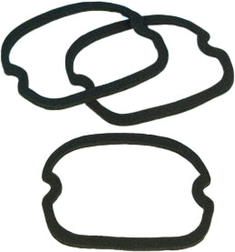 James Gasket tail lamp lens gasket set for Harley Softail and Dyna models, includes five seals compatible with part numbers 68027-90 and 681-4702