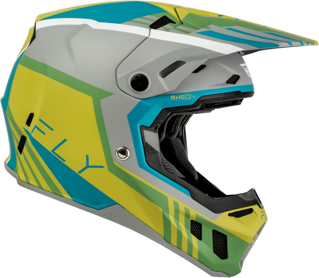 Formula Cc Strike Helmet Matte Grey/Green/Teal Lg