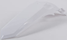 Load image into Gallery viewer, Acerbis white rear fender for motorcycle, showing smooth plastic surface and mounting edges, designed for off-road or dirt bikes.