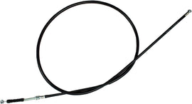 Motion Pro black vinyl front brake cable for motorcycles, showing the cable with protective black vinyl coating.