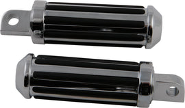 HardDrive custom rail male mount footpegs for passenger foot controls on motorcycle, with durable metal construction.