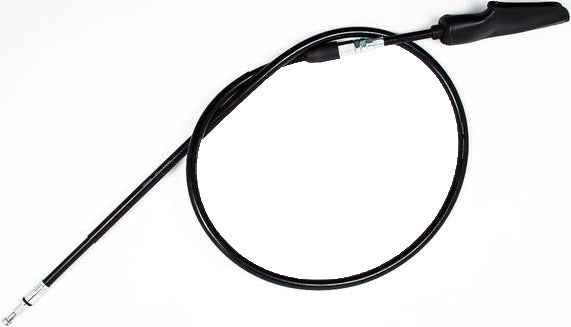 Motion Pro black vinyl clutch cable 70-5234, a durable hydraulic control line for motorcycle clutch systems, shown coiled with connectors.