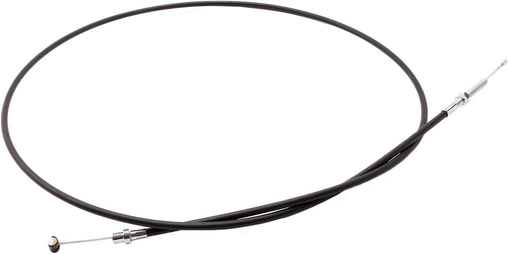 Motion Pro black vinyl clutch cable for Indian motorcycles, OE# 7082614, with 6-inch length, designed for hydraulic control lines.