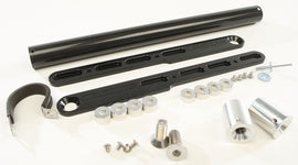 Straightline Performance Pol Carbon black bumper for Axys Rush and Switchback snowmobiles, body part with sleek carbon finish.