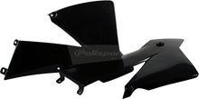 Load image into Gallery viewer, Polisport Plastics black radiator shroud for body protection, part number 64-4241, shown in the image.