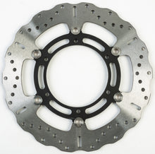 Load image into Gallery viewer, EBC Motorcycle Brakes Contour Street Rotor 155-2089XC showing the stainless steel brake rotor with detailed vented design