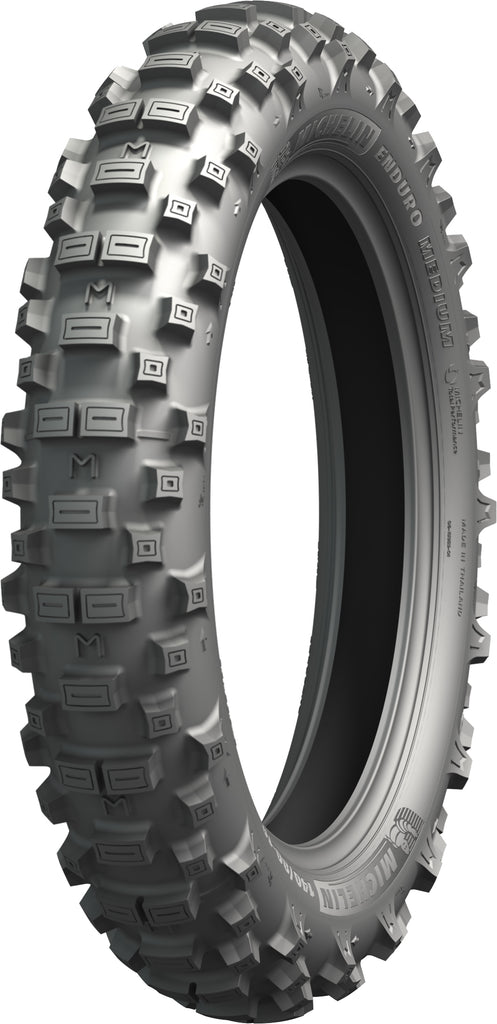 Michelin Enduro Medium Rear Tire 140/80-18 bias tire with 70R load rating for off-road motorcycle riding.