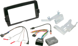 Scosche Double DIN install kit for 2014 and newer vehicles, compatible with touring models, designed for car audio installation.