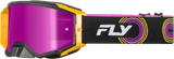 Fly Racing - Zone Elite Goggle Blk/Yel/Pur W/ Magenta Mirror/Smoke Lens - 37-51915