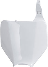 Load image into Gallery viewer, White Polisport Plastics number plate body panel with product code 64-6560, designed for off-road or motorcycle use.