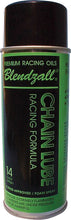 Load image into Gallery viewer, Blendzall Chain Lube 14oz bottle, a chemical lubricant for chains, with a blue cap and label showing product details.