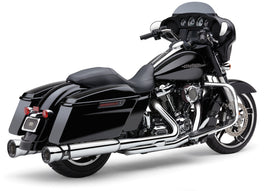 Cobra Pro Chamber dual bung exhaust with chrome finish for Harley Davidson 17-25 touring models, part 82-96346.