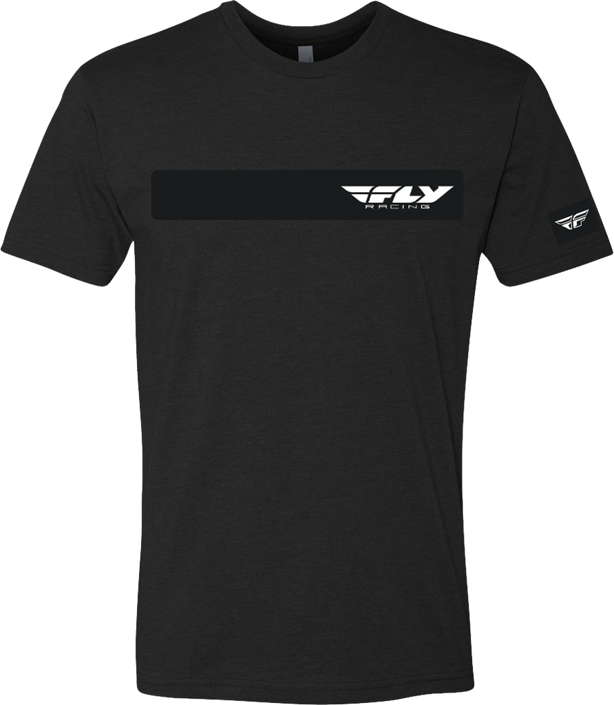Black Fly Racing Fly Corporate Tee in medium size, featuring the Fly Racing logo and casual t-shirt design.